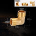 1/2" 3/4" BSP Female Male Thread Tee Type Reducing Copper Elbow Butt joint Adapter Adapter Coupler Water Pipe Plumbing Fittings|Pipe Fittings - Frontier General Hardware
