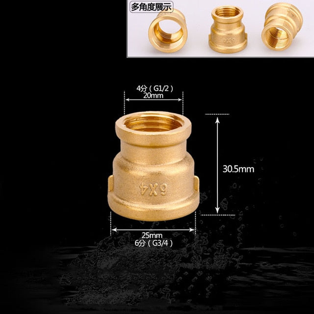 1/2" 3/4" BSP Female Male Thread Tee Type Reducing Copper Elbow Butt joint Adapter Adapter Coupler Water Pipe Plumbing Fittings|Pipe Fittings - Frontier General Hardware