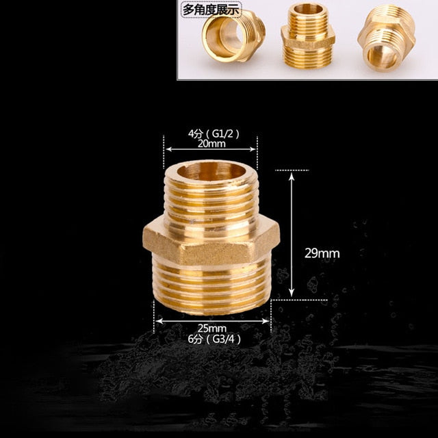 1/2" 3/4" BSP Female Male Thread Tee Type Reducing Copper Elbow Butt joint Adapter Adapter Coupler Water Pipe Plumbing Fittings|Pipe Fittings - Frontier General Hardware