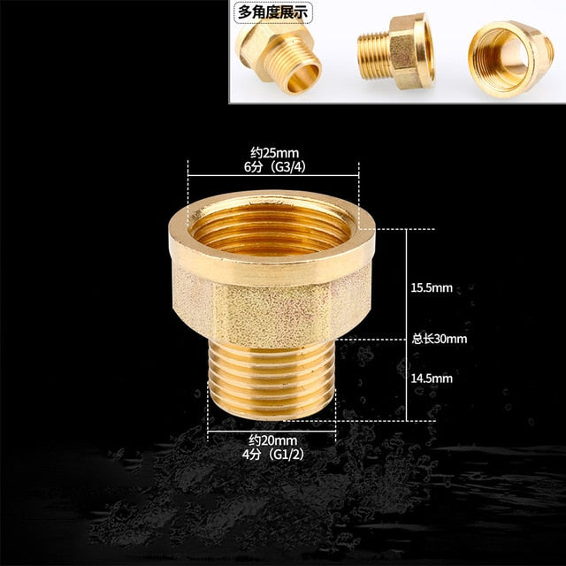 1/2" 3/4" BSP Female Male Thread Tee Type Reducing Copper Elbow Butt joint Adapter Adapter Coupler Water Pipe Plumbing Fittings|Pipe Fittings - Frontier General Hardware