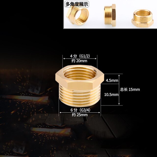 1/2" 3/4" BSP Female Male Thread Tee Type Reducing Copper Elbow Butt joint Adapter Adapter Coupler Water Pipe Plumbing Fittings|Pipe Fittings - Frontier General Hardware