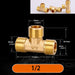 1/2" 3/4" BSP Female Male Thread Tee Type Reducing Copper Elbow Butt joint Adapter Adapter Coupler Water Pipe Plumbing Fittings|Pipe Fittings - Frontier General Hardware