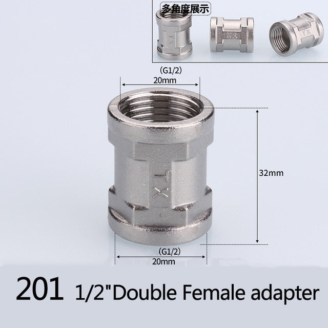 1/2" 3/4" BSP Female Male Thread Tee Type Reducing Stainless steel Elbow Butt joint adapter Adapter Coupler Plumbing fittings|Pipe Fittings - Frontier General Hardware