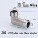 1/2" 3/4" BSP Female Male Thread Tee Type Reducing Stainless steel Elbow Butt joint adapter Adapter Coupler Plumbing fittings|Pipe Fittings - Frontier General Hardware