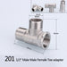 1/2" 3/4" BSP Female Male Thread Tee Type Reducing Stainless steel Elbow Butt joint adapter Adapter Coupler Plumbing fittings|Pipe Fittings - Frontier General Hardware