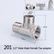 1/2" 3/4" BSP Female Male Thread Tee Type Reducing Stainless steel Elbow Butt joint adapter Adapter Coupler Plumbing fittings|Pipe Fittings - Frontier General Hardware