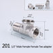 1/2" 3/4" BSP Female Male Thread Tee Type Reducing Stainless steel Elbow Butt joint adapter Adapter Coupler Plumbing fittings|Pipe Fittings - Frontier General Hardware