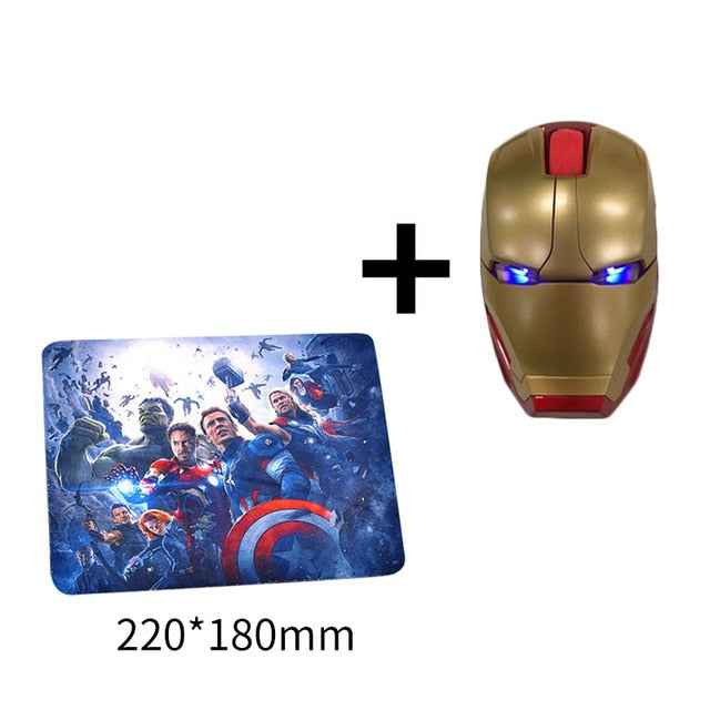 Iron Man Mouse Wireless Mouse Gaming Mouse Gamer Computer Mice Button Silent Click 800/1200/1600/2400DPI Adjustable computer|Mice