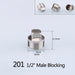 1/2" 3/4" BSP Female Male Thread Tee Type Reducing Stainless steel Elbow Butt joint adapter Adapter Coupler Plumbing fittings|Pipe Fittings - Frontier General Hardware