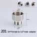 1/2" 3/4" BSP Female Male Thread Tee Type Reducing Stainless steel Elbow Butt joint adapter Adapter Coupler Plumbing fittings|Pipe Fittings - Frontier General Hardware