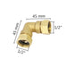 Brass Elbow G1/2 Junction Union Joint Coupling 1/2" Male/Female Connector Plumbing Pipe Fittings Copper Connection Adapters|Pipe Fittings - Frontier General Hardware