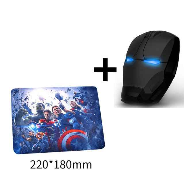 Iron Man Mouse Wireless Mouse Gaming Mouse Gamer Computer Mice Button Silent Click 800/1200/1600/2400DPI Adjustable computer|Mice