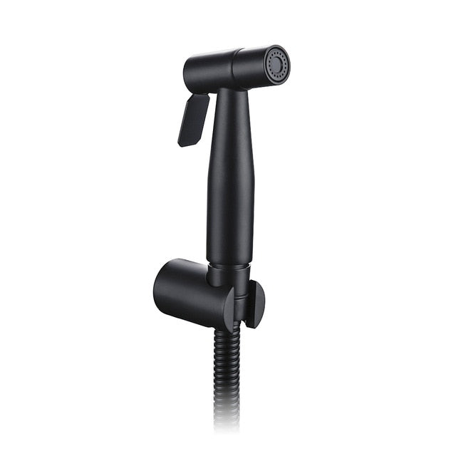 Handheld Brass Black Chrome Brushed Stainless Steel Wall hung Toilet Toilet Bidet Sprayer Corner Drain Valve Kit|Bidets - Frontier General Hardware