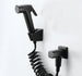 Black Handheld Bidet Spray ABS Shower Sprayer Set Toilet Faucet Shower Bidet With Hose and Holder BD544|Bidets - Frontier General Hardware