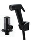 Black Handheld Bidet Spray ABS Shower Sprayer Set Toilet Faucet Shower Bidet With Hose and Holder BD544|Bidets - Frontier General Hardware