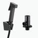 black angle valve and Toilet Bidet square Sprayer Washing Shower Head Flusher Flushing Clean Bidets black brass spray BD777|Bidets - Frontier General Hardware