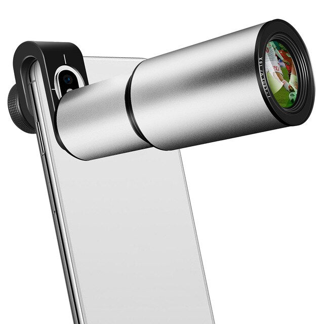 16X Zoom Telephoto Lens 4K HD Monocular Telescope Aluminum Alloy Shell Phone Camera Lens for iPhone Samsung Smartphone Mobile|Mobile Phone Lens - Frontier General Hardware