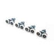 4pcs 8pcs/set Diameter 23mm 25mm ABS Plastic Adjustable Double Swinging Pulley Wheel Shower Cabin Sliding Door Hardware Roller|shower cabin|cabin showerrollers door shower