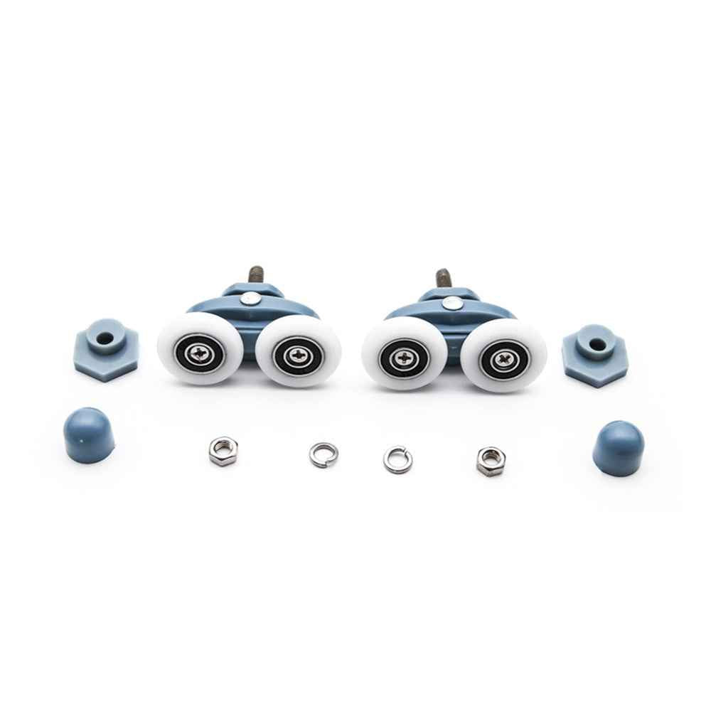 4pcs 8pcs/set Diameter 23mm 25mm ABS Plastic Adjustable Double Swinging Pulley Wheel Shower Cabin Sliding Door Hardware Roller|shower cabin|cabin showerrollers door shower