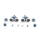 4pcs 8pcs/set Diameter 23mm 25mm ABS Plastic Adjustable Double Swinging Pulley Wheel Shower Cabin Sliding Door Hardware Roller|shower cabin|cabin showerrollers door shower