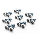 4pcs 8pcs/set Diameter 23mm 25mm ABS Plastic Adjustable Double Swinging Pulley Wheel Shower Cabin Sliding Door Hardware Roller|shower cabin|cabin showerrollers door shower