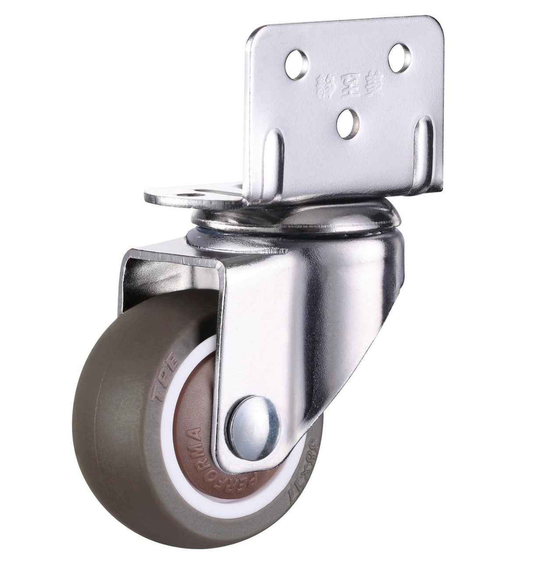 4pcs Furniture Casters Wheels Soft Rubber Swivel Caster Quite Roller wheels for trolley Baby Crib Bed Wheels Household Accessory|Casters