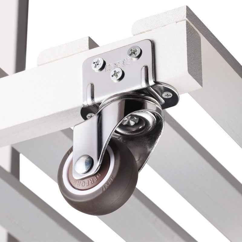 4pcs Furniture Casters Wheels Soft Rubber Swivel Caster Quite Roller wheels for trolley Baby Crib Bed Wheels Household Accessory|Casters