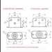 4pcs Furniture Casters Wheels Soft Rubber Swivel Caster Quite Roller wheels for trolley Baby Crib Bed Wheels Household Accessory|Casters
