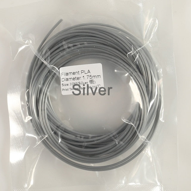 Plastic for 3d Pen 10 Meter PLA 1.75mm 3D Printer Filament Printing Materials Extruder Accessories Parts Transparent White Wood|3D Printing Materials - Frontier General Hardware