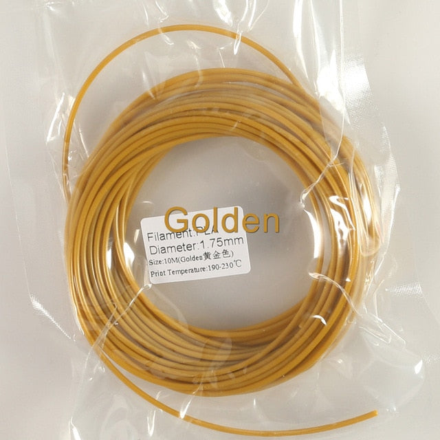 Plastic for 3d Pen 10 Meter PLA 1.75mm 3D Printer Filament Printing Materials Extruder Accessories Parts Transparent White Wood|3D Printing Materials - Frontier General Hardware