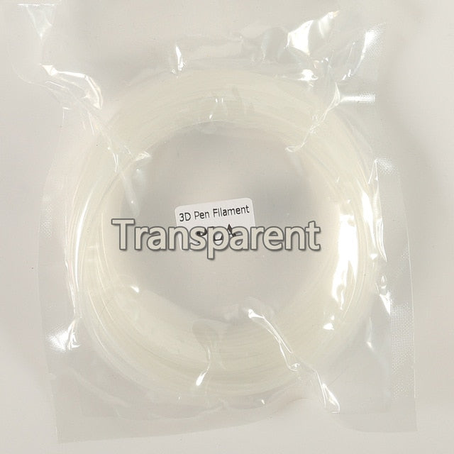 Plastic for 3d Pen 10 Meter PLA 1.75mm 3D Printer Filament Printing Materials Extruder Accessories Parts Transparent White Wood|3D Printing Materials - Frontier General Hardware