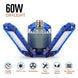 LED Garage Light 360 Degrees Deformable Ceiling Light For Home Warehouse Workshop Folding Three Leaf Deformation Lamp AC85 265V|Industrial Lighting - Frontier General Hardware