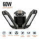 LED Garage Light 360 Degrees Deformable Ceiling Light For Home Warehouse Workshop Folding Three Leaf Deformation Lamp AC85 265V|Industrial Lighting - Frontier General Hardware