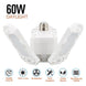 LED Garage Light 360 Degrees Deformable Ceiling Light For Home Warehouse Workshop Folding Three Leaf Deformation Lamp AC85 265V|Industrial Lighting - Frontier General Hardware