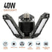 LED Garage Light 360 Degrees Deformable Ceiling Light For Home Warehouse Workshop Folding Three Leaf Deformation Lamp AC85 265V|Industrial Lighting - Frontier General Hardware