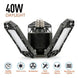 LED Garage Light 360 Degrees Deformable Ceiling Light For Home Warehouse Workshop Folding Three Leaf Deformation Lamp AC85 265V|Industrial Lighting - Frontier General Hardware