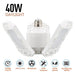 LED Garage Light 360 Degrees Deformable Ceiling Light For Home Warehouse Workshop Folding Three Leaf Deformation Lamp AC85 265V|Industrial Lighting - Frontier General Hardware