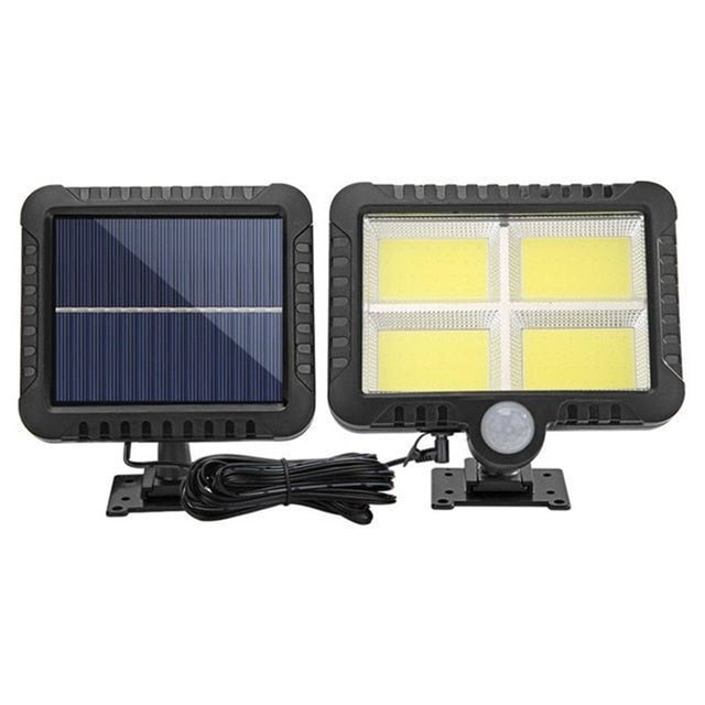 120/128 COB LED Solar Light PIR Motion Sensor Outdoor Lighting Garage Security Light Garden Decoration Solar Wall Lamp Spotlight|Solar Lamps - Frontier General Hardware