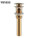 Frap Basin Sink Pop Up Drain Brass Waterlet Drains With Overflow Hole Vanity Waste Drainer 8 Colors Bathroom accessories Y81033|Bath Hardware Sets - Frontier General Hardware