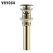 Frap Basin Sink Pop Up Drain Brass Waterlet Drains With Overflow Hole Vanity Waste Drainer 8 Colors Bathroom accessories Y81033|Bath Hardware Sets - Frontier General Hardware