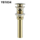 Frap Basin Sink Pop Up Drain Brass Waterlet Drains With Overflow Hole Vanity Waste Drainer 8 Colors Bathroom accessories Y81033|Bath Hardware Sets - Frontier General Hardware