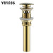Frap Basin Sink Pop Up Drain Brass Waterlet Drains With Overflow Hole Vanity Waste Drainer 8 Colors Bathroom accessories Y81033|Bath Hardware Sets - Frontier General Hardware