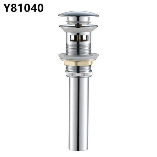 Frap Basin Sink Pop Up Drain Brass Waterlet Drains With Overflow Hole Vanity Waste Drainer 8 Colors Bathroom accessories Y81033|Bath Hardware Sets - Frontier General Hardware