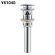 Frap Basin Sink Pop Up Drain Brass Waterlet Drains With Overflow Hole Vanity Waste Drainer 8 Colors Bathroom accessories Y81033|Bath Hardware Sets - Frontier General Hardware