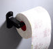 Black Bathroom Accessories Paper towel rack Blower frame Single pole Double rod Towel rack Soap dish Towel ring Clothes hook|Bath Hardware Sets - Frontier General Hardware