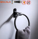 Black Bathroom Accessories Paper towel rack Blower frame Single pole Double rod Towel rack Soap dish Towel ring Clothes hook|Bath Hardware Sets - Frontier General Hardware