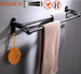 Black Bathroom Accessories Paper towel rack Blower frame Single pole Double rod Towel rack Soap dish Towel ring Clothes hook|Bath Hardware Sets - Frontier General Hardware