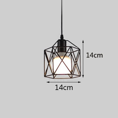 Retro loft industrial iron hanging lights E27 110V 220V LED black pendant lamps for kitchen living room bedroom aisle restaurant|Pendant Lights - Frontier General Hardware