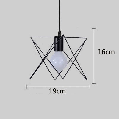 Retro loft industrial iron hanging lights E27 110V 220V LED black pendant lamps for kitchen living room bedroom aisle restaurant|Pendant Lights - Frontier General Hardware