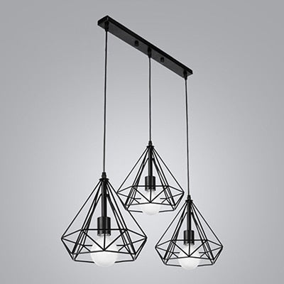 Retro loft industrial iron hanging lights E27 110V 220V LED black pendant lamps for kitchen living room bedroom aisle restaurant|Pendant Lights - Frontier General Hardware